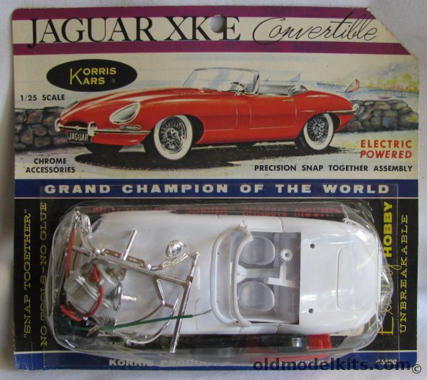 Korris Kars 1/25 Jaguar XKE Convertible - Motorized, 6500 plastic model kit